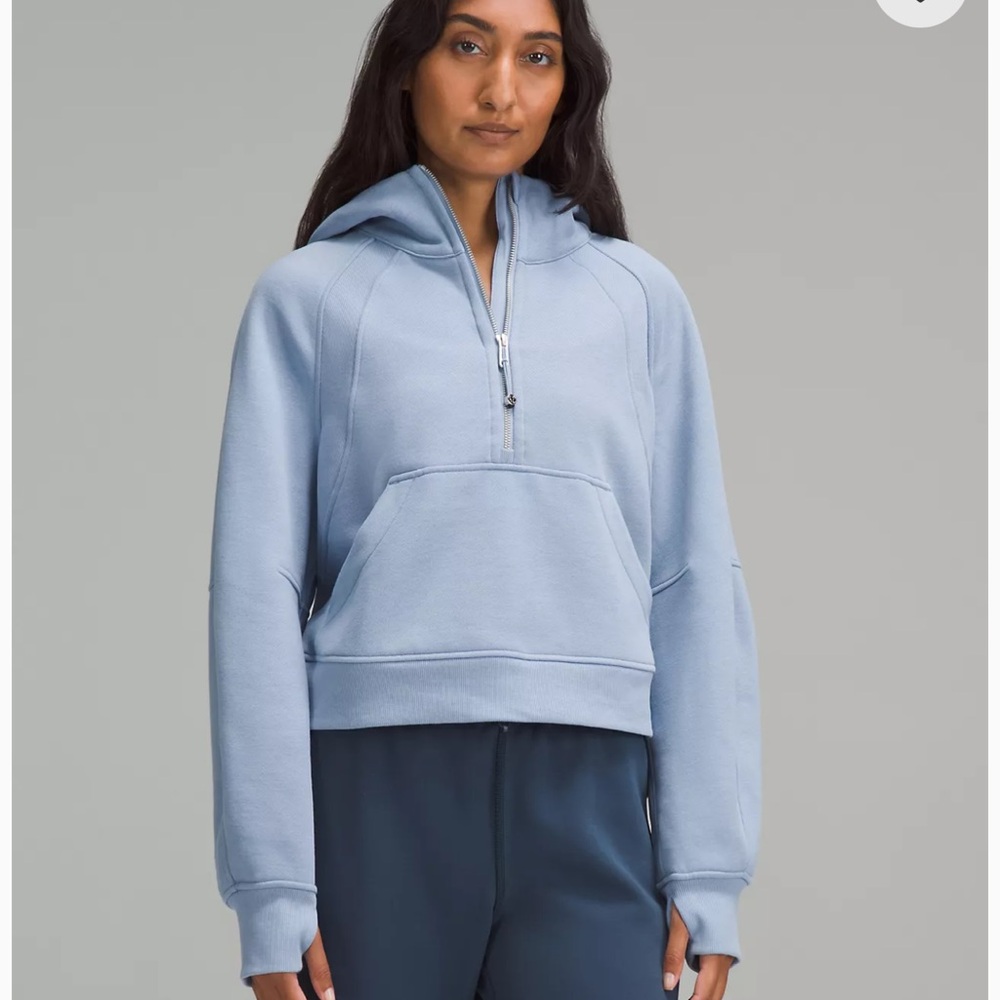 Lululemon Light Blue Women's Half-Zip Hoodie XL/XXL